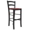 Scaun Paesana bar - cadru wenge - imitatie piele bordo - 21902