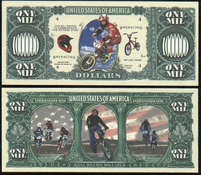 !!! SUA = FANTASY NOTE = CICLISM B.M.X. - 2002 - UNC /SERIA SPORT foto