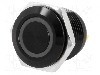 Intrerupator anti-vandalism, OFF-(ON), &Oslash;16mm, ONPOW, GQ16F-10E/J/W/24V/A
