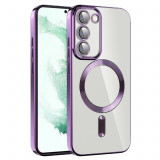 Husa pentru Samsung Galaxy S21 Plus 5G, Techsuit Luxury Crystal MagSafe, Light Purple