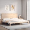 VidaXL Cadru de pat cu tăblie Super King Size, lemn masiv 3193676