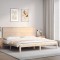 vidaXL Cadru de pat cu tăblie Super King Size, lemn masiv 3193676