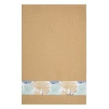 Prosop de bucatarie cu model scoici si corali, 60x40cm, maro, CMCLASS