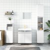 Dulap chiuveta baie Gossi alb 58x33x60cm lemn prelucrat, 2 usi, spatiu depozitare