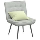 VidaXL Scaun de relaxare gri deschis 64x74x84 cm catifea