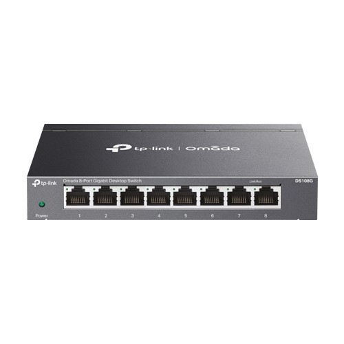 Switch 8 porturi RJ45 Gigabit, Unmanaged - TP-Link Omada DS108G SafetyGuard Surveillance