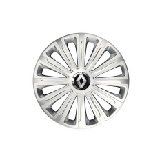 Set 4 capace roti Cu Inel Cromat Trend R15 pentru gama auto Renault