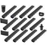 Cumpara ieftin Canale de drenaj, 12 buc., plastic, 12 m