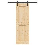 VidaXL Ușă glisantă cu set de feronerie 70x210 cm, lemn masiv de pin