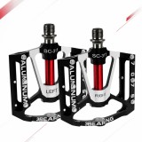 Cumpara ieftin Set 2 Pedale de Aluminiu Bicicleta MTB, BMX, Antiderapant, Rulment triplu, Sofia CONCEPT&reg;, Black/Red
