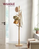 Cumpara ieftin Cuier tip pom Vasagle Cappuccino 30x30x173.6 cm