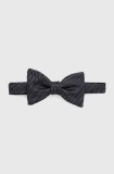 HUGO papion de matase culoarea negru, 50520673