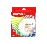 Cumpara ieftin Creioane colorate Kores Kromas triunghiulare, 3 mm, 24 culori
