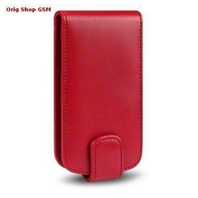 Husa Flip Piele Eco Forcell LG P920 Optimus 3D Rosu foto
