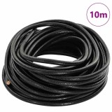 vidaXL Cord din Piele Negru &Oslash;4 mm x 10 m Piele 42021965