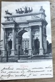 CPISTR11 Ilustrata Milano Arco Sempione - Carte postala veche, text olograf pe fata, Cartolina Postale necirculata, poze de colectie
