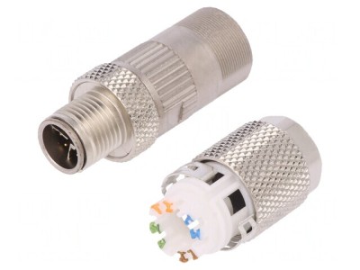 Mufă M12 8-Pin tată IDC IP67 drept Profinet foto
