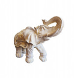 Cumpara ieftin Statueta decorativa, Elefant african, Alb, 32 cm, DVSAS069I