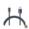 Cablu Date si Incarcare USB-A - Lightning Baseus Crystal Shine 20W 1.2m Negru
