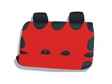 Huse scaune auto tip maieu spate Rosu, pentru bancheta spate, Kegel