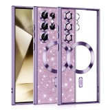 Husa pentru Samsung Galaxy S24 Ultra - Techsuit Luxury Glitter MagSafe - Light Purple