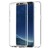 Husa de protectie fata+ spate TPU moale pt Samsung Galaxy Note 8, transparent