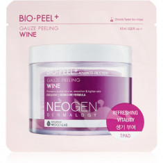 Neogen Dermalogy Bio-Peel+ Gauze Peeling Wine discuri pentru indepartarea impuritatilor pentru netezirea pielii si inchiderea porilor 1 buc