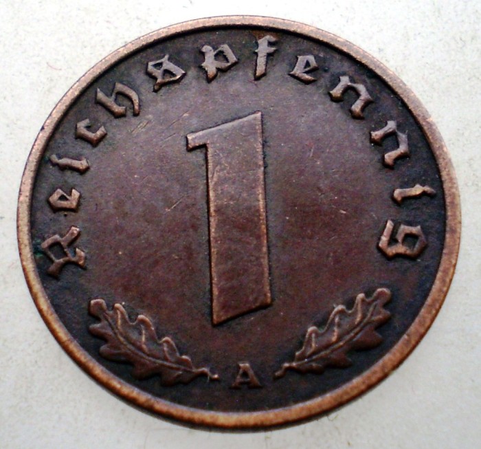B.028 GERMANIA 1 REICHSPFENNIG 1937 A