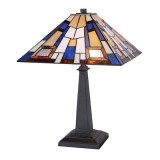 Lampa Tiffany cu abajur geometric TF-118