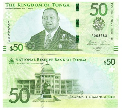 Tonga 50 Pa&amp;#039;anga 2023 P-54 UNC foto