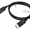Cablu DisplayPort la HDMI 2m Negru
