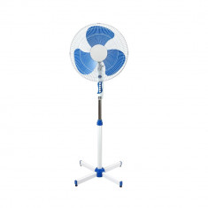 Ventilator cu suport SAPIR SP 1760 B, 40W, 40 cm, 3 trepte de putere, Reglare inaltime, Grila, alb/albastru foto