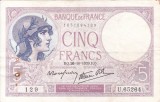 FRANTA 5 francs 26-10-1939 VF!!!
