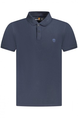 Timberland Tricou polo barbati, cu mini logo brodat, Slim fit, Bleumarin, S foto
