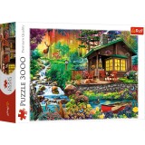 Puzzle Trefl 3000 Cabana Din Padure