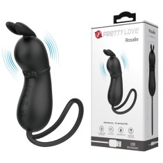 Stimulator Rosalie, 7 Moduri Vibratii, Silicon, USB, Negru