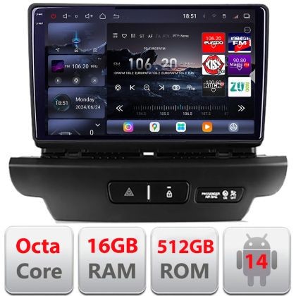 Navigatie Kia Ceed 2018-2020 Android radio gps internet 8 core QLED 2K 16+512 360 Edotec CarStore Technology