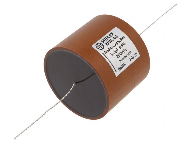 Condensator 6.8uF 250V Aluminiu-Polipropilenă-H&acirc;rtie