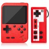Consola portabila de jocuri retro Flyme portabila, 400 de jocuri FC clasice, baterie 1000 mAh, suport conectare la TV si pentru 2 jucatori, Rosu