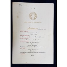 MENIUL UNUI DINEU OFERIT DE LEGATIA PORTUGALIEI DIN BUCURESTI , APRILIE 1925