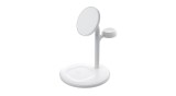 Suport pentru &icirc;ncărcător inductiv Greencell MagScape MagSafe 3-&icirc;n-1 pentru iPhone, Apple Watch, AirPods și alte căști fără fir