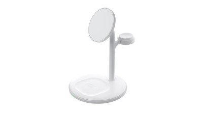 Suport pentru &amp;icirc;ncărcător inductiv Greencell MagScape MagSafe 3-&amp;icirc;n-1 pentru iPhone, Apple Watch, AirPods și alte căști fără fir foto