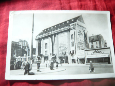 Ilustrata Berlin Opera de Stat si Cafenea , Reclame, circulat 1951 la Bucuresti foto