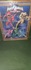 AFIS POSTER POWER RANGERS MYSTIC FORCE INRAMAT + GEAM DIMENSIUNI 91 CM. X 71