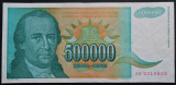 Bancnota 500000 DINARI / DINARA - YUGOSLAVIA, anul 1993 *cod 283