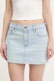 Abercrombie &amp; Fitch fusta jeans mini, drept, KI143-5085