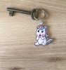 Breloc Unicorn Colorat, Breloc Chei Personalizabil - Cadou Fete, Copii, Animalut Dragut