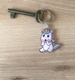 Breloc Pentru Chei - Breloc Unicorn (idee cadou breloc drăguț)