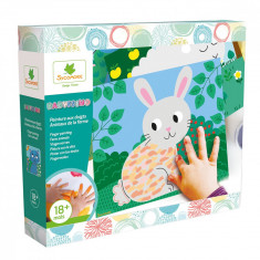 Set de creatie, Sycomore Babyssimo, Picteaza cu degetele, Animale domestice