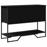 VidaXL Măsuță consolă, negru, 100x35x74,5 cm, lemn prelucrat